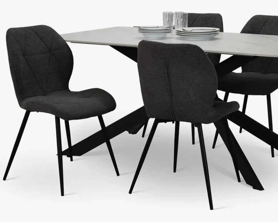 Spisebordsstol style i antracit