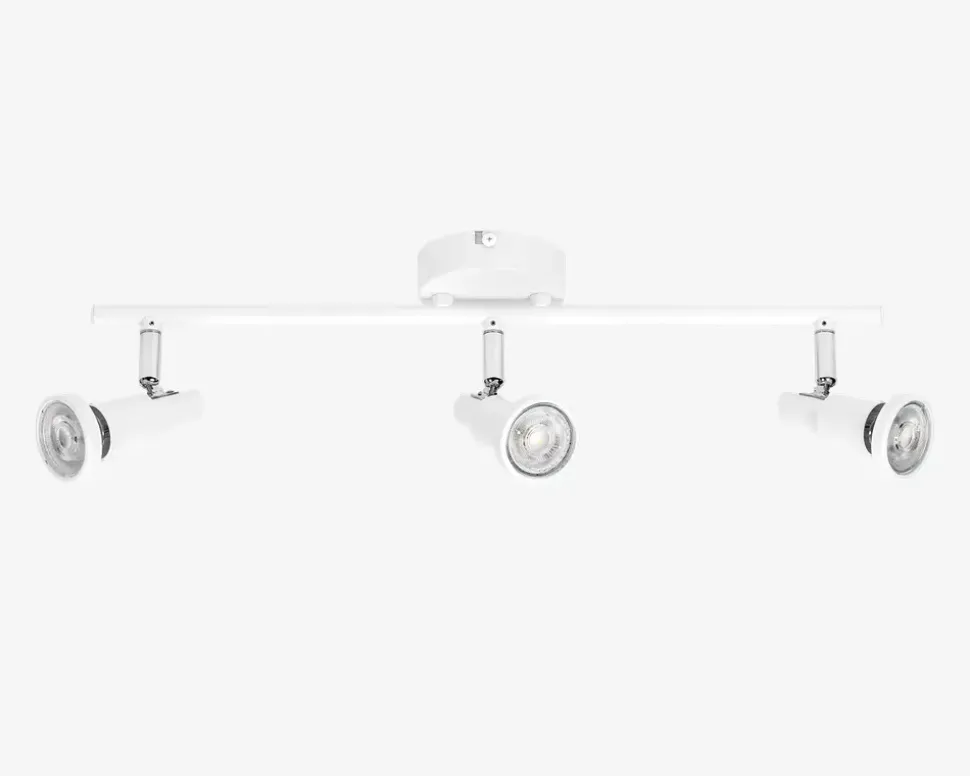 Spot 3xGU10 hvid L.48,6 cm