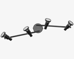 Spot 4xGU10 sort L.68,4 cm