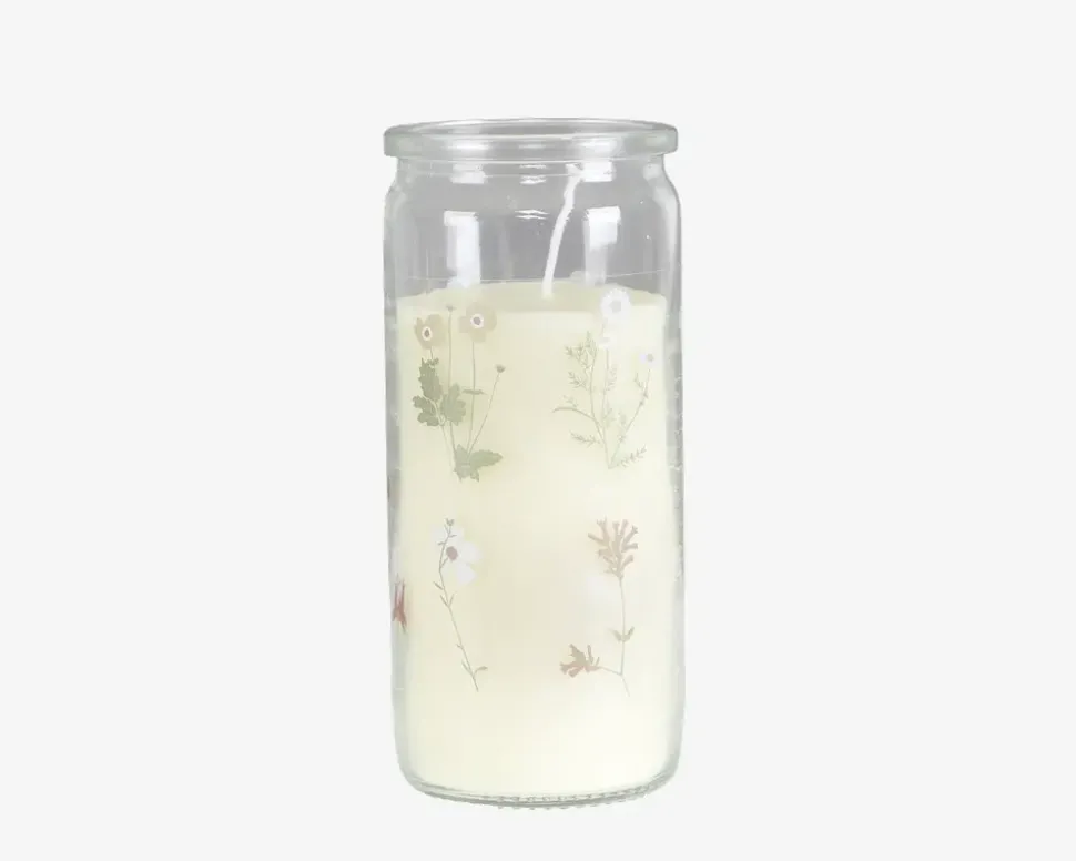 Stearinlys i glas