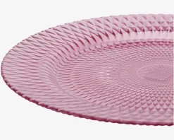Tallerken Glas Ø.33cm Pink