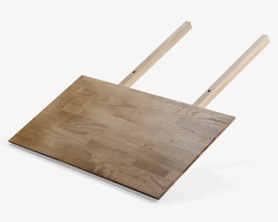 Tillægsplade massiv eg B.90 x L.45 cm