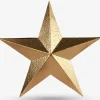 Topstjerne guld metal 25x3 cm