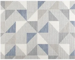 Tæppe Paris Cream/Blå 160x230 cm