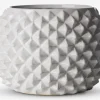 Urtepotteskjuler Ananas hvid H.16xØ.22 cm