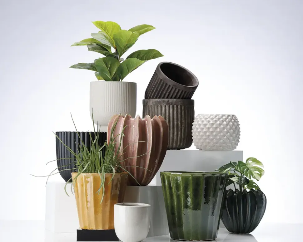 Urtepotteskjuler Flora honning H.17 cm