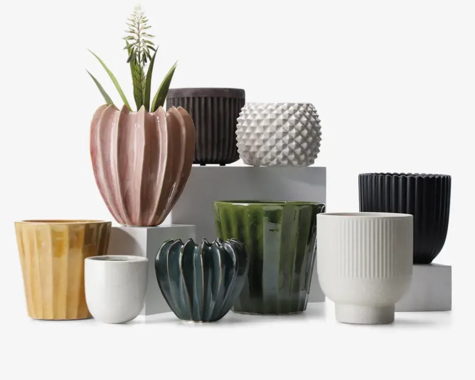 Urtepotteskjuler Flora honning H.17 cm
