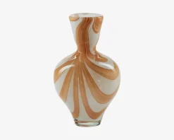 Vase Hjerteform Okker H.23,5 cm