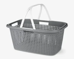 Vasketøjskurv med hank - 60L ass.