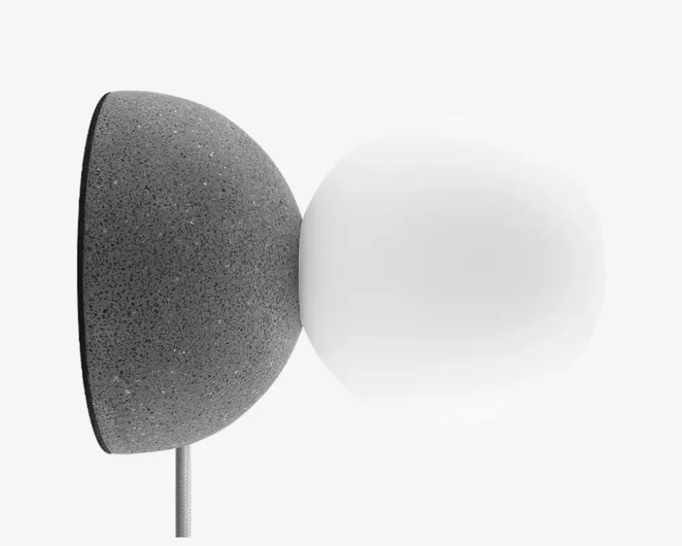 Væg/Bordlampe Moon Grå Ø.10 cm