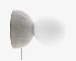 Væg/Bordlampe Moon Hvid Ø.10 cm