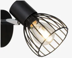 Væglampe Blacky Sort E14