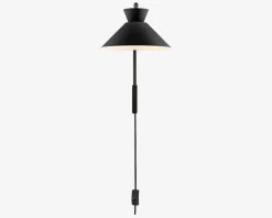 Væglampe Dial H.40 cm Sort