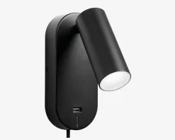 Væglampe Ego Sort USB