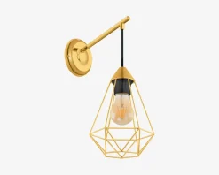 Væglampe Tarbes Guld H.35cm