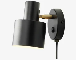 Væglampe Vouge sort H.16 cm