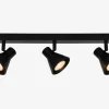 Vægspot Eik 3 Sort