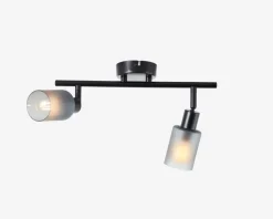 Vægspot Loralie Sort/Røgfarvet L.39,5 cm