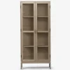 Vitrine Linley i hvid olieret egefiner