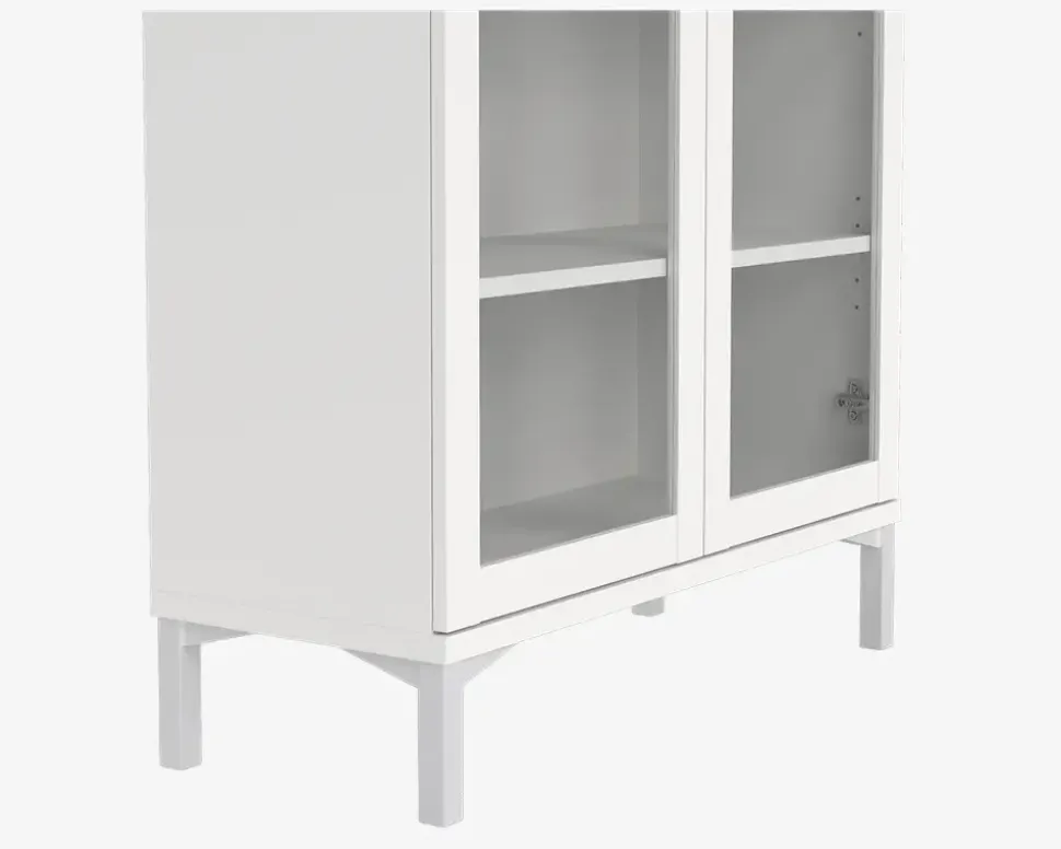 Vitrine Roma i hvid