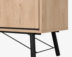 Vitrine Ry B. 102 cm eg/sort
