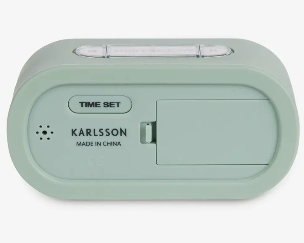 Vækkeur silikone grøn H.7 cm