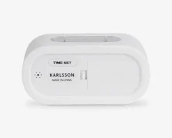 Vækkeur silikone hvid H.7 cm