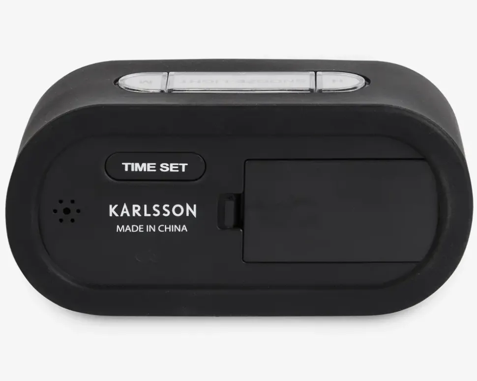 Vækkeur silikone sort H.7 cm